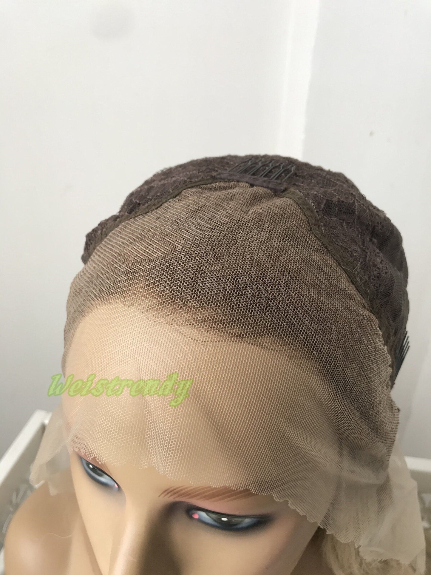 28in Realistic Rooted Ash Blonde | Light Blonde Long Wavy Hair Premium Synthetic Lace Front Wig Heat Friendly