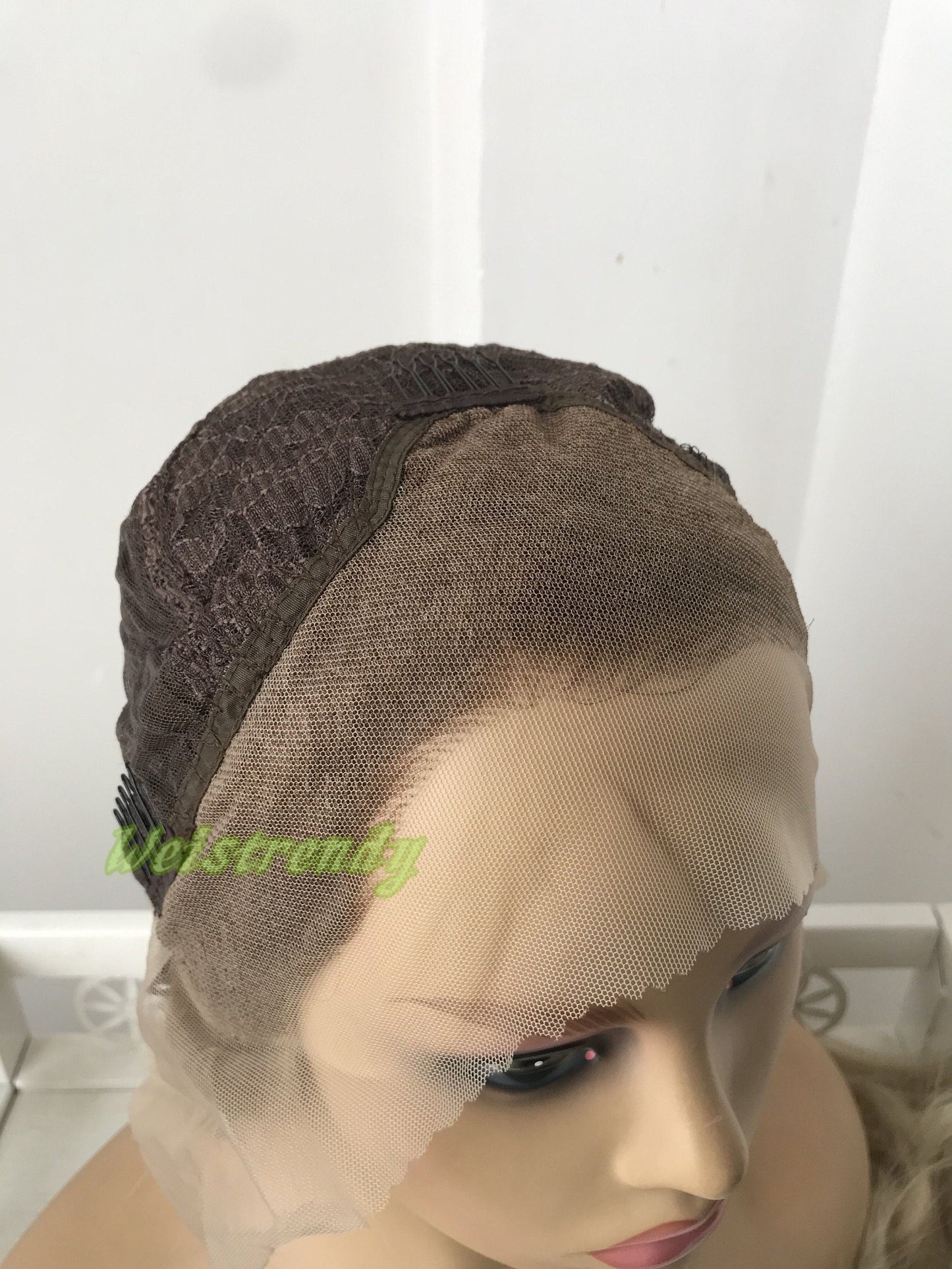 28in Realistic Rooted Ash Blonde | Light Blonde Long Wavy Hair Premium Synthetic Lace Front Wig Heat Friendly
