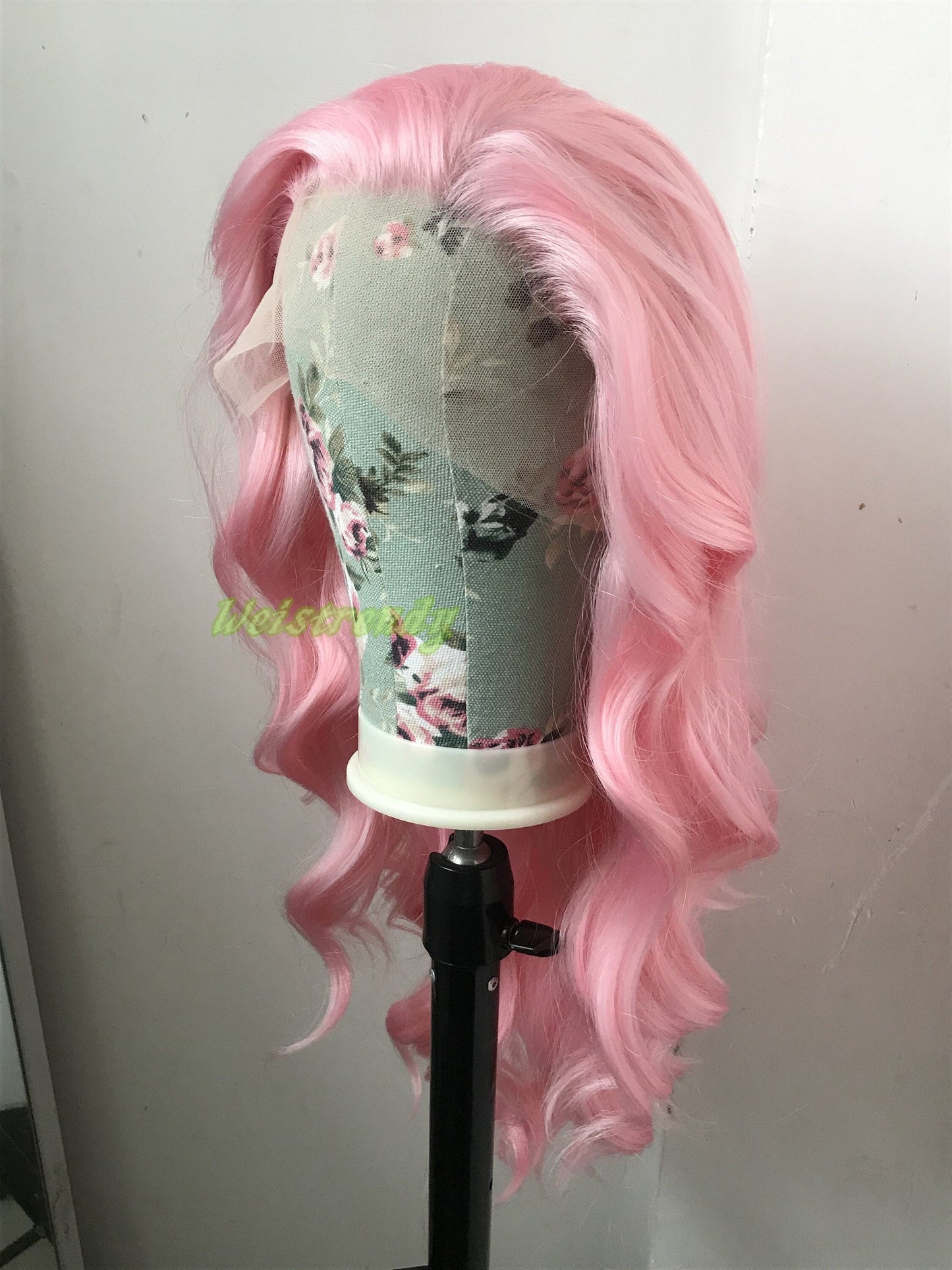 Ice pink | Baby Pink | Light Pink Long Wavy Hair Wigs Premium Synthetic Soft Swiss Lace Frontal Wigs Heat Safe Realistic