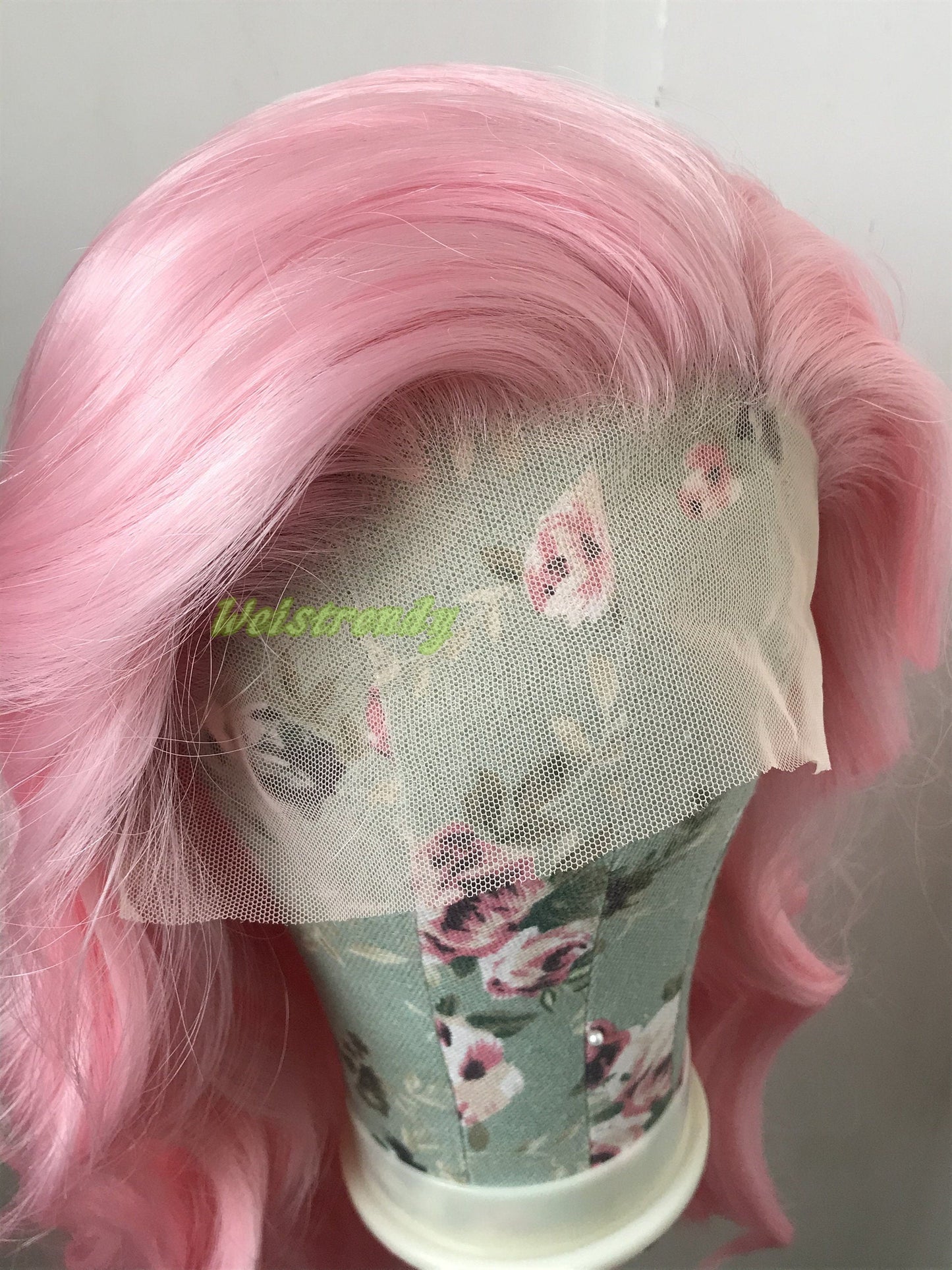 Ice pink | Baby Pink | Light Pink Long Wavy Hair Wigs Premium Synthetic Soft Swiss Lace Frontal Wigs Heat Safe Realistic