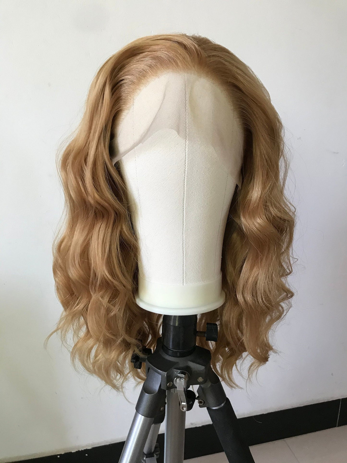 Blonde Long Wavy Hair Premium Synthetic Lace Front Wig Transparent Lace | Realistic Hairline