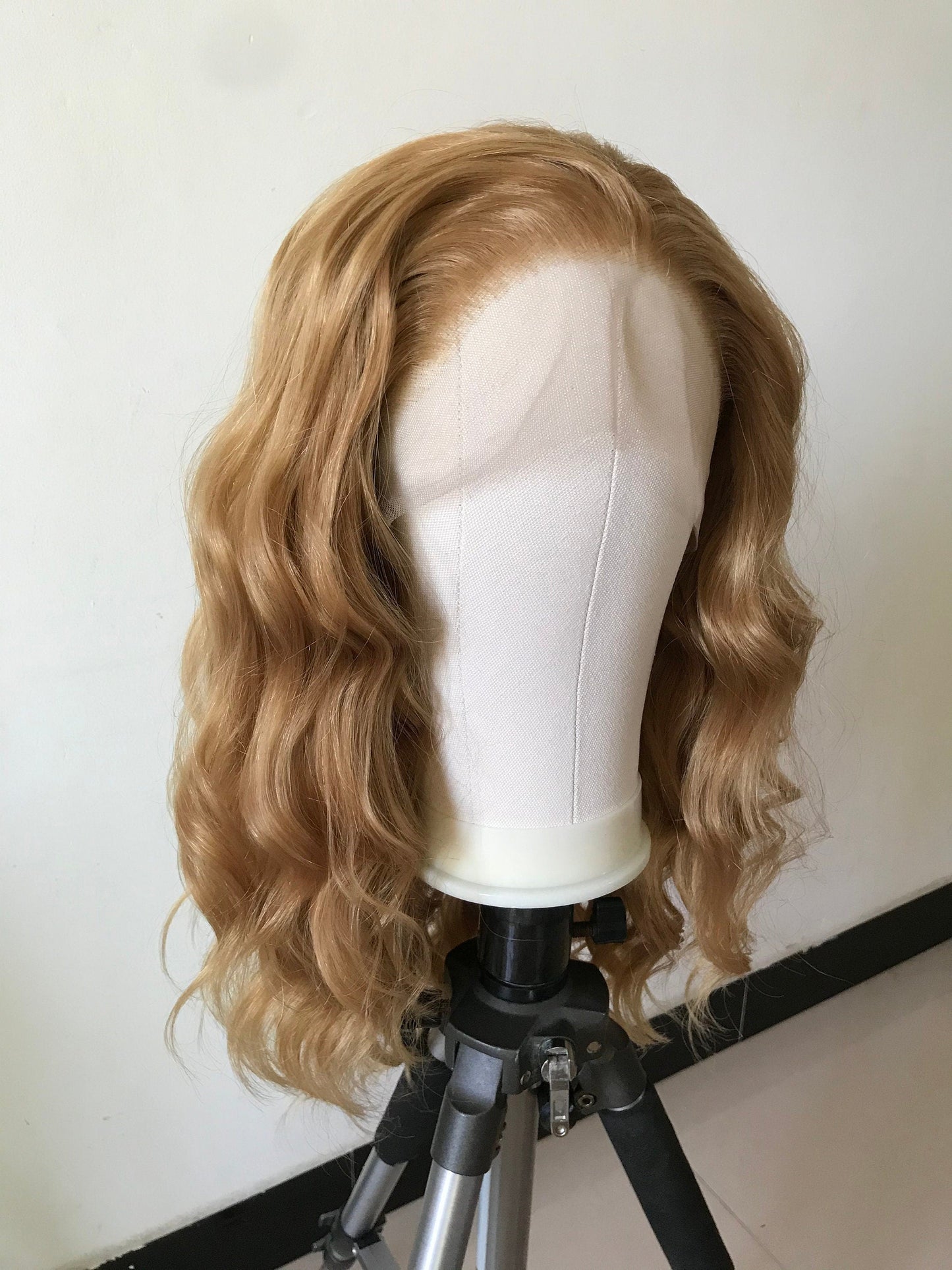 Blonde Long Wavy Hair Premium Synthetic Lace Front Wig Transparent Lace | Realistic Hairline