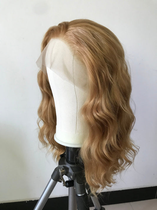 Blonde Long Wavy Hair Premium Synthetic Lace Front Wig Transparent Lace | Realistic Hairline