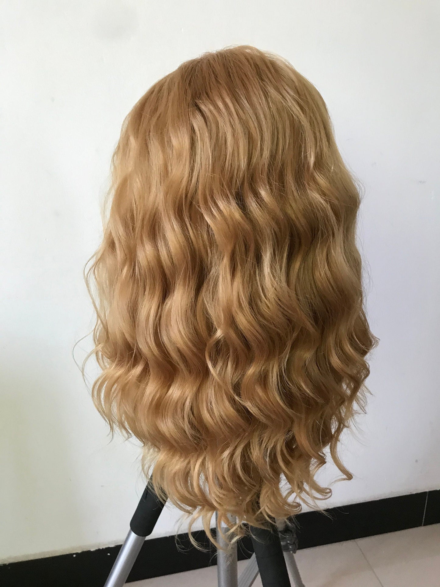 Blonde Long Wavy Hair Premium Synthetic Lace Front Wig Transparent Lace | Realistic Hairline