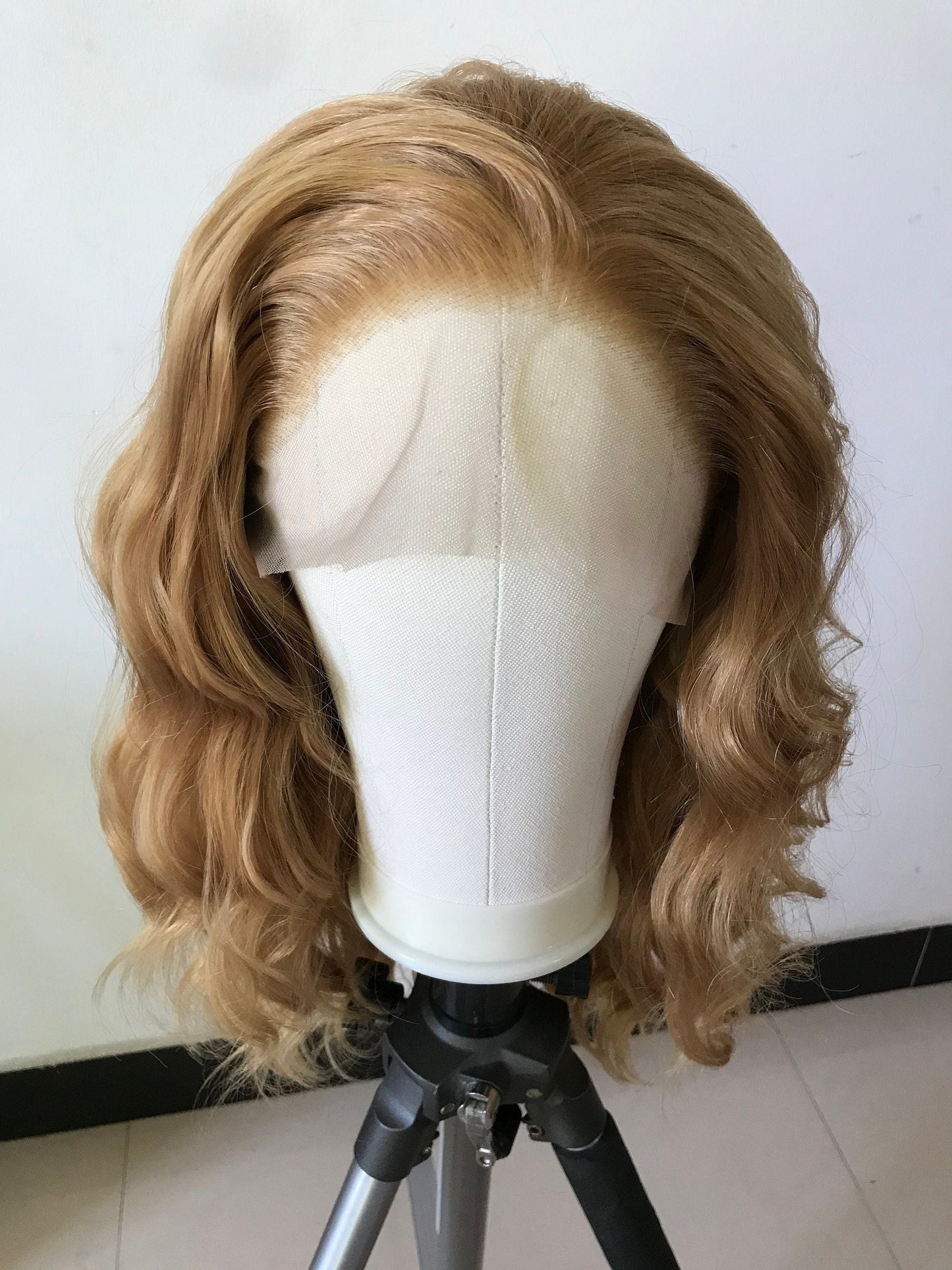 Blonde Long Wavy Hair Premium Synthetic Lace Front Wig Transparent Lace | Realistic Hairline